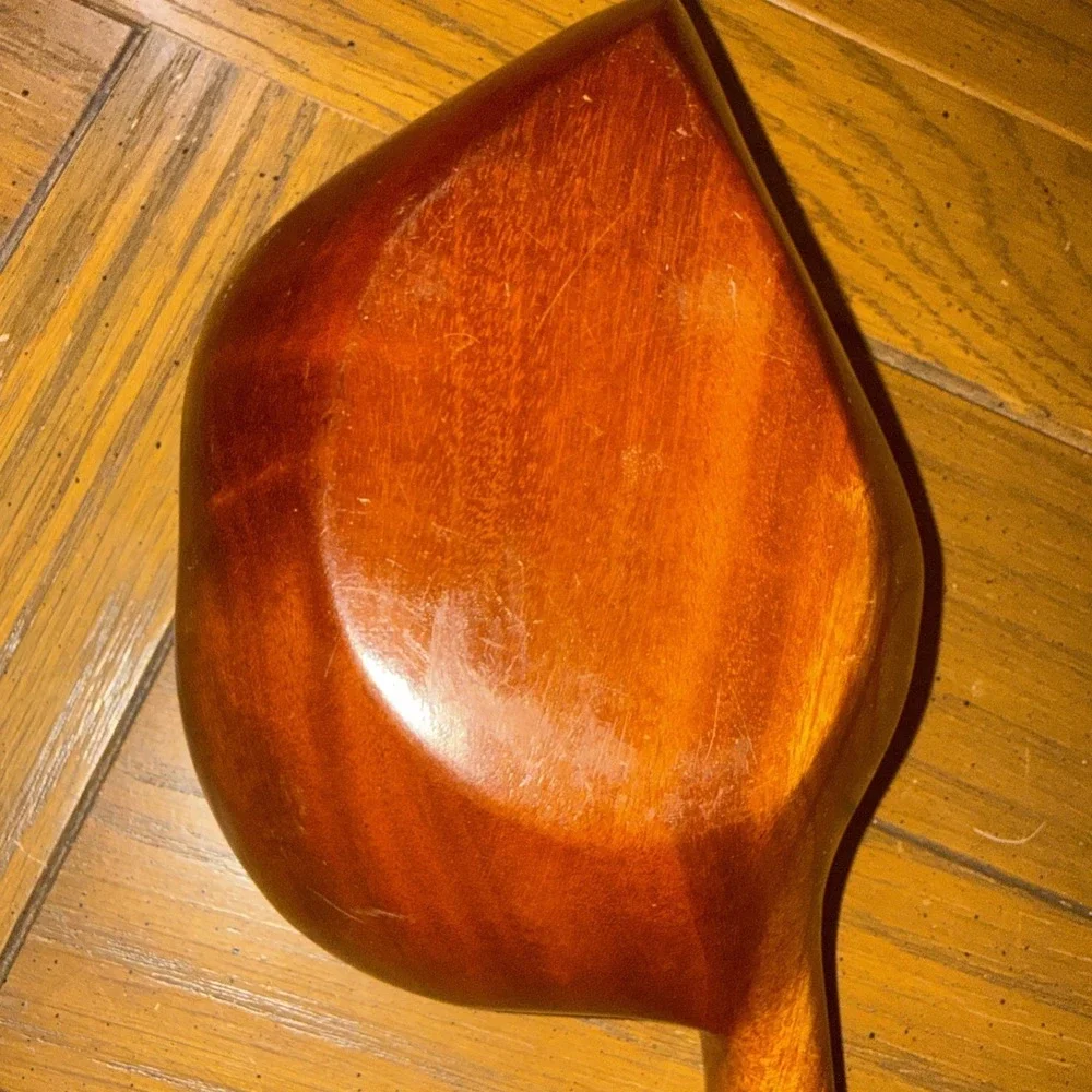 Hand‑Carved Monkeypod Leaf‑Shaped Wooden Bowl 10